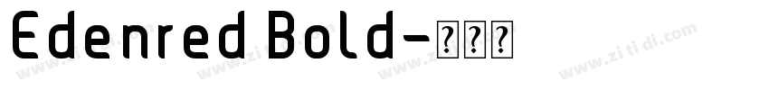 Edenred Bold字体转换